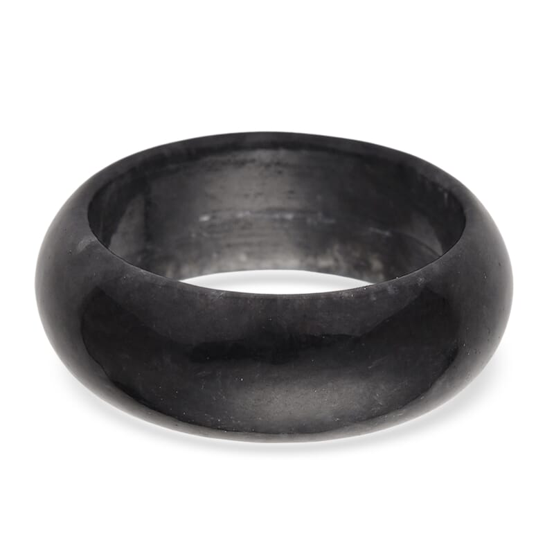 Black Jade 25.00 ctw Band Ring (Size 5.0)