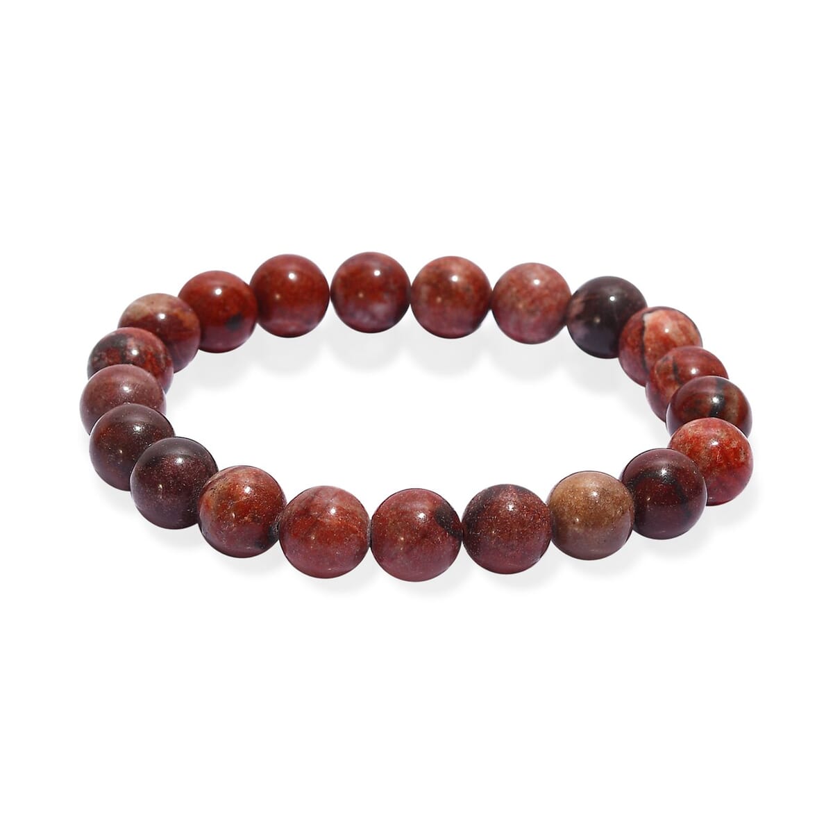 Multi Jasper 150.00 ctw Beaded Stretch Bracelet image number 3