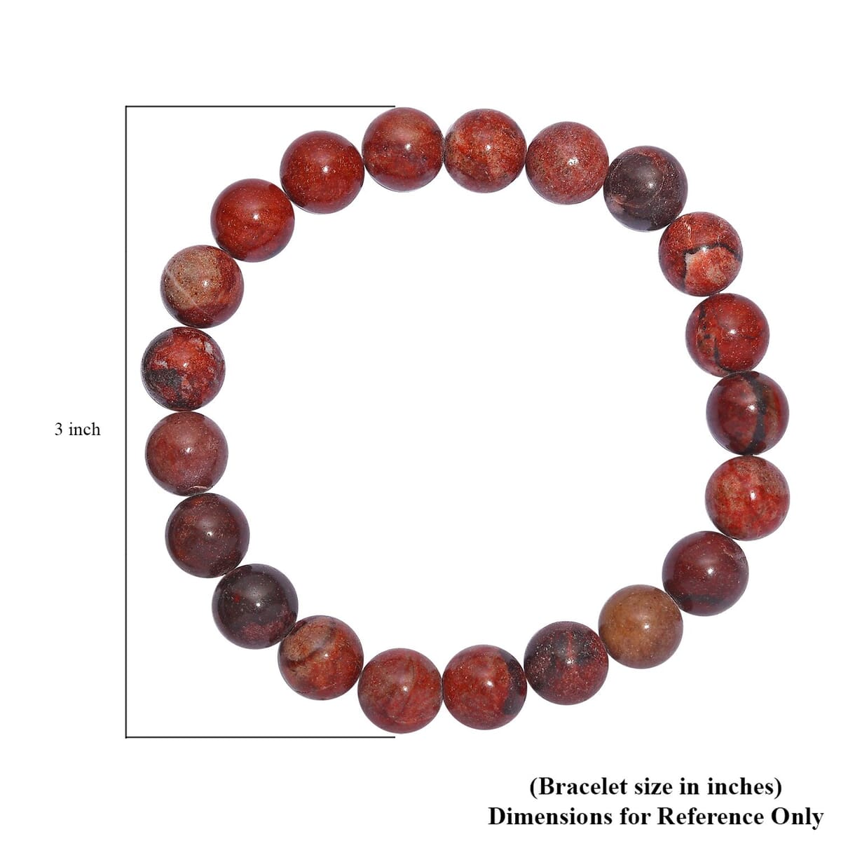 Multi Jasper 150.00 ctw Beaded Stretch Bracelet image number 5