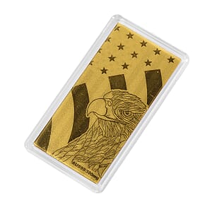 Doorbuster 24K Gold Patriotic Golden Eagle Emboss Sheet 55x30mm 100mg