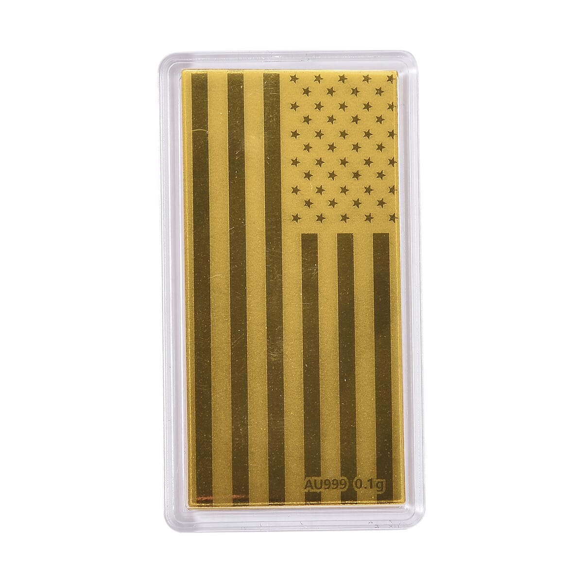 24K Gold Patriotic Golden Eagle Emboss Sheet 55x30mm 0.10 Grams image number 3