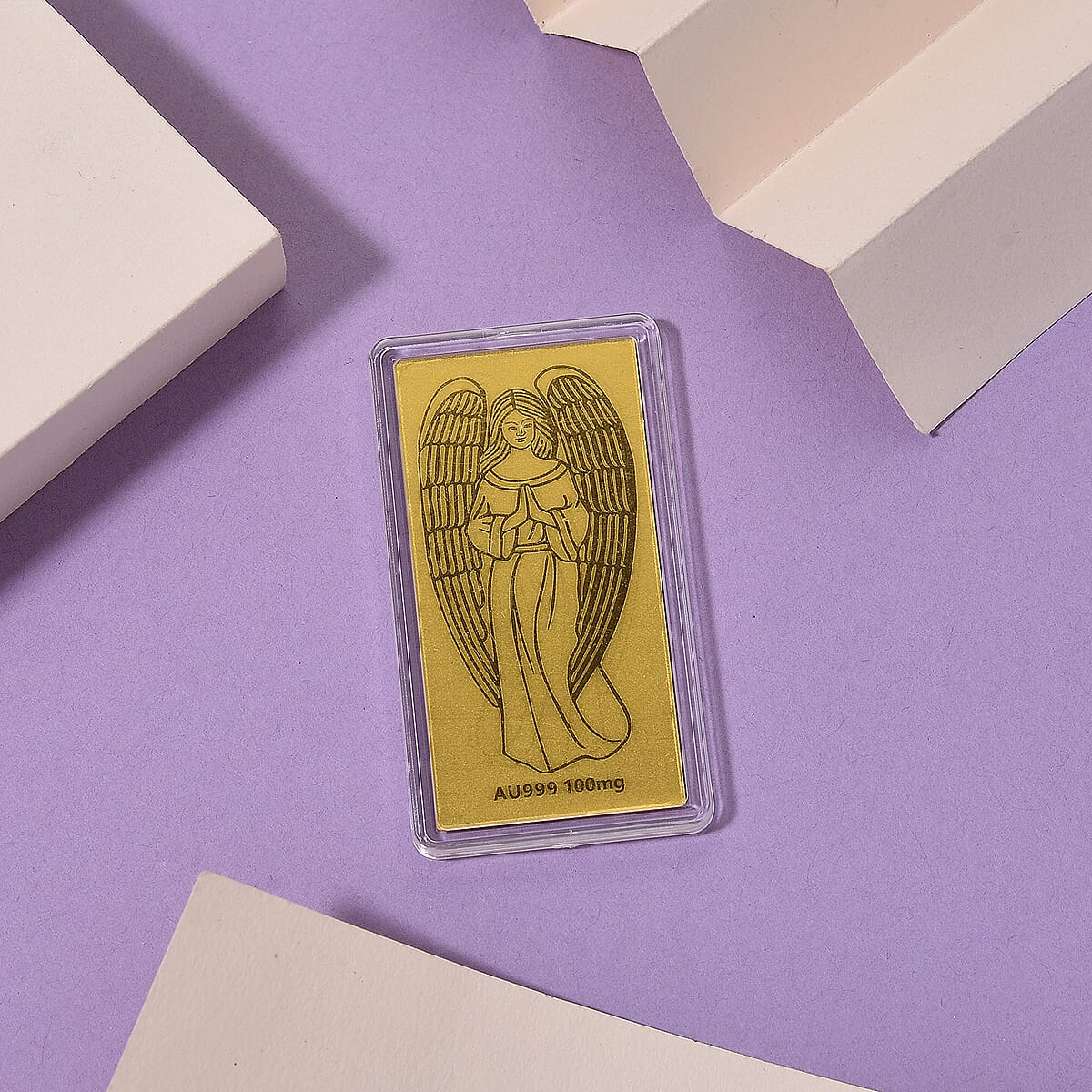 Doorbuster 24K Golden Guardian Angel Emboss Sheet 55x30mm 100mg image number 1