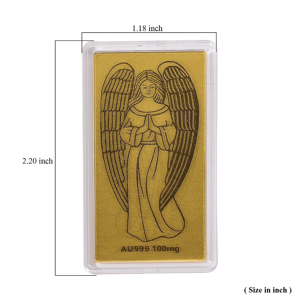 Doorbuster 24K Golden Guardian Angel Emboss Sheet 55x30mm 100mg image number 3