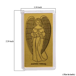 Doorbuster 24K Golden Guardian Angel Emboss Sheet 55x30mm 100mg
