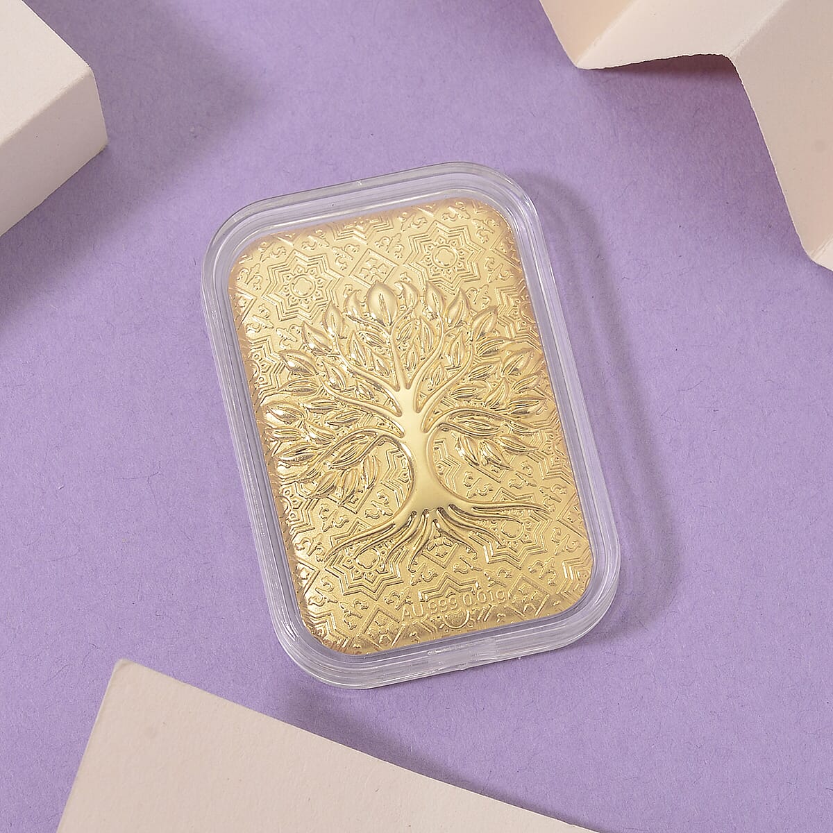 Doorbuster 24K Golden Tree of Life Emboss Sheet 31x45.5mm 10mg image number 1