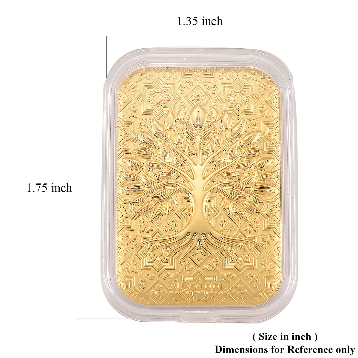 Doorbuster 24K Golden Tree of Life Emboss Sheet 31x45.5mm 10mg image number 4
