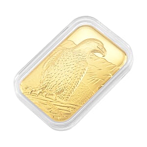 24K Golden Eagle of Fortune Emboss Sheet 31x45.5mm 10mg
