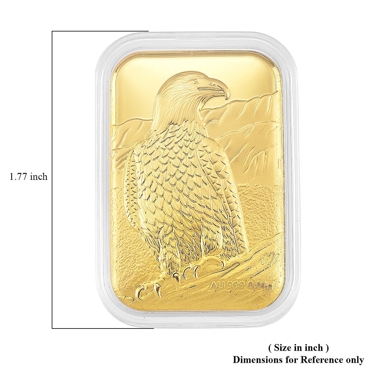 Doorbuster 24K Golden Eagle of Fortune Emboss Sheet 31x45.5mm 10mg image number 4