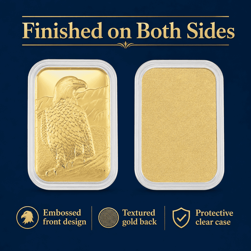 Bald Eagle 24k Gold Embossed Sheet 10mg