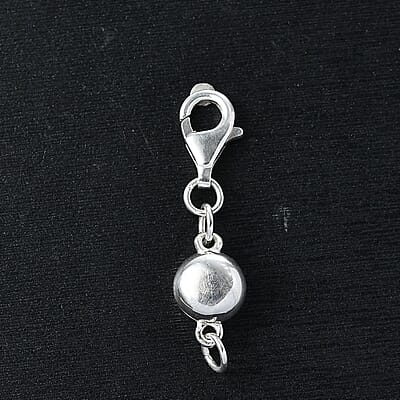 D'Joy Sterling Silver Magnetic Lock with Lobster Lock 1.92 Grams