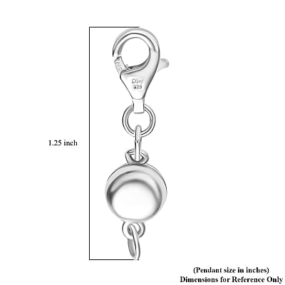 D'Joy Sterling Silver Magnetic Lock with Lobster Lock 1.92 Grams