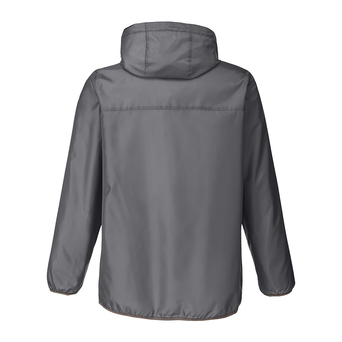 Closeout Team 365 Charcoal Packable Fanny Pack Unisex Anorak Weather Jacket - S image number 3