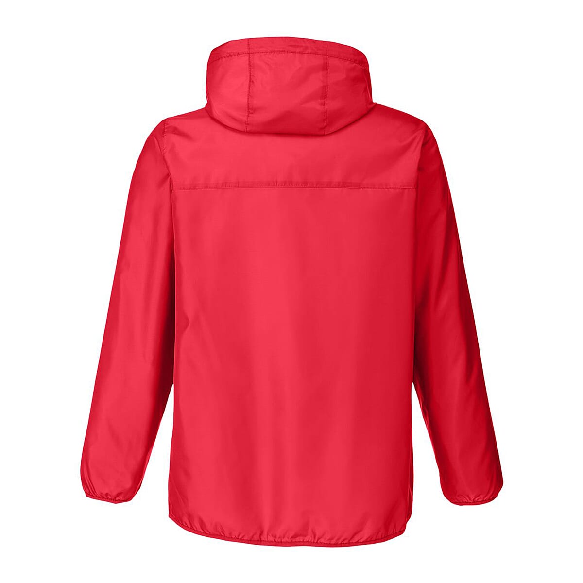 Closeout Team 365 Red Packable Fanny Pack Unisex Anorak Weather Jacket - XS image number 3