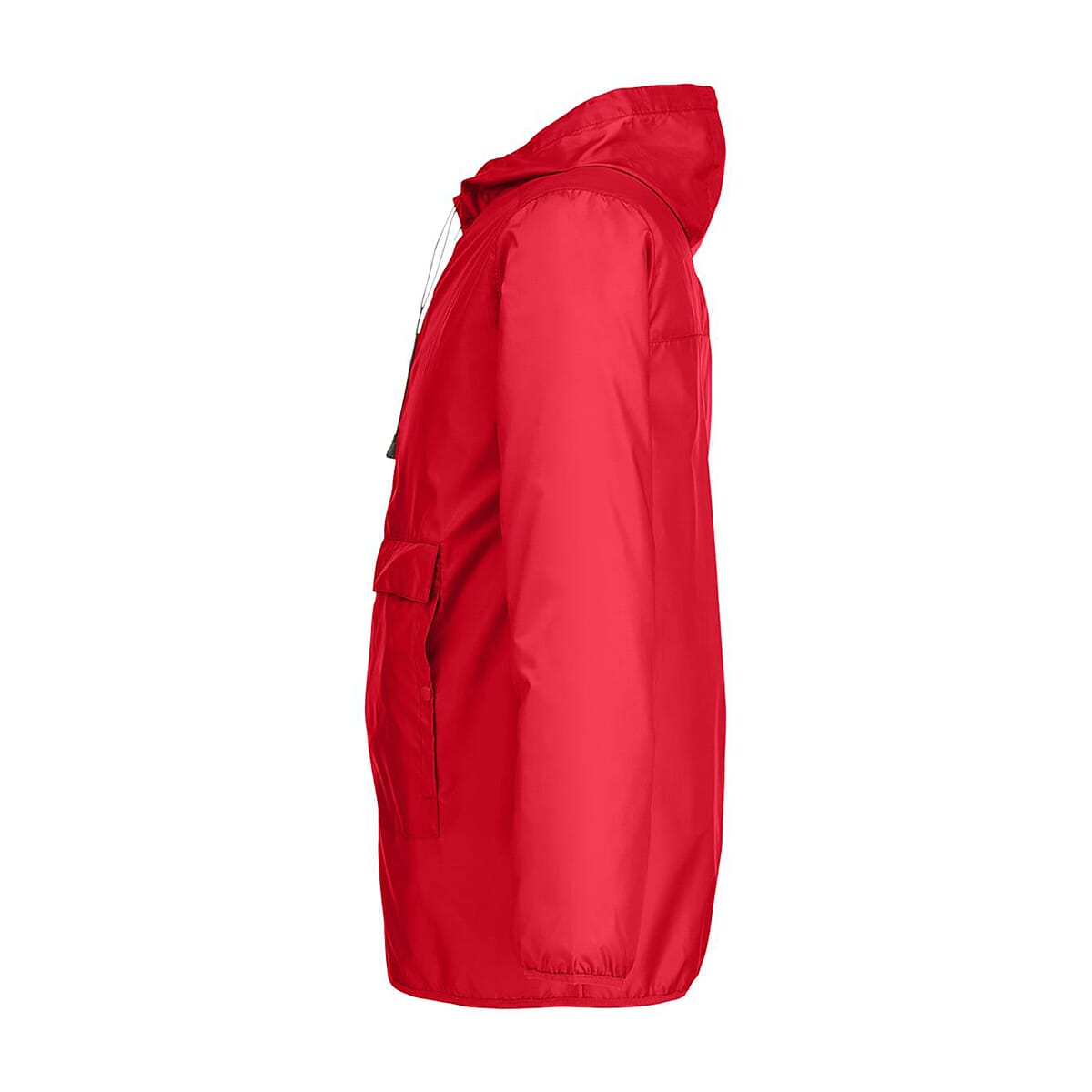 Closeout Team 365 Red Packable Fanny Pack Unisex Anorak Weather Jacket - 2X image number 2