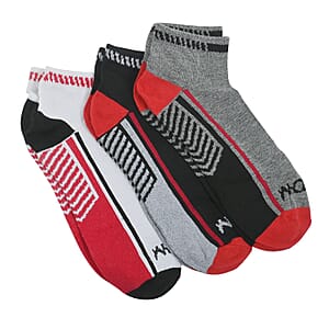Mossimo 20 Pairs Quarter Length Men's Socks -Black/Multi Color (Sizes 10-13)