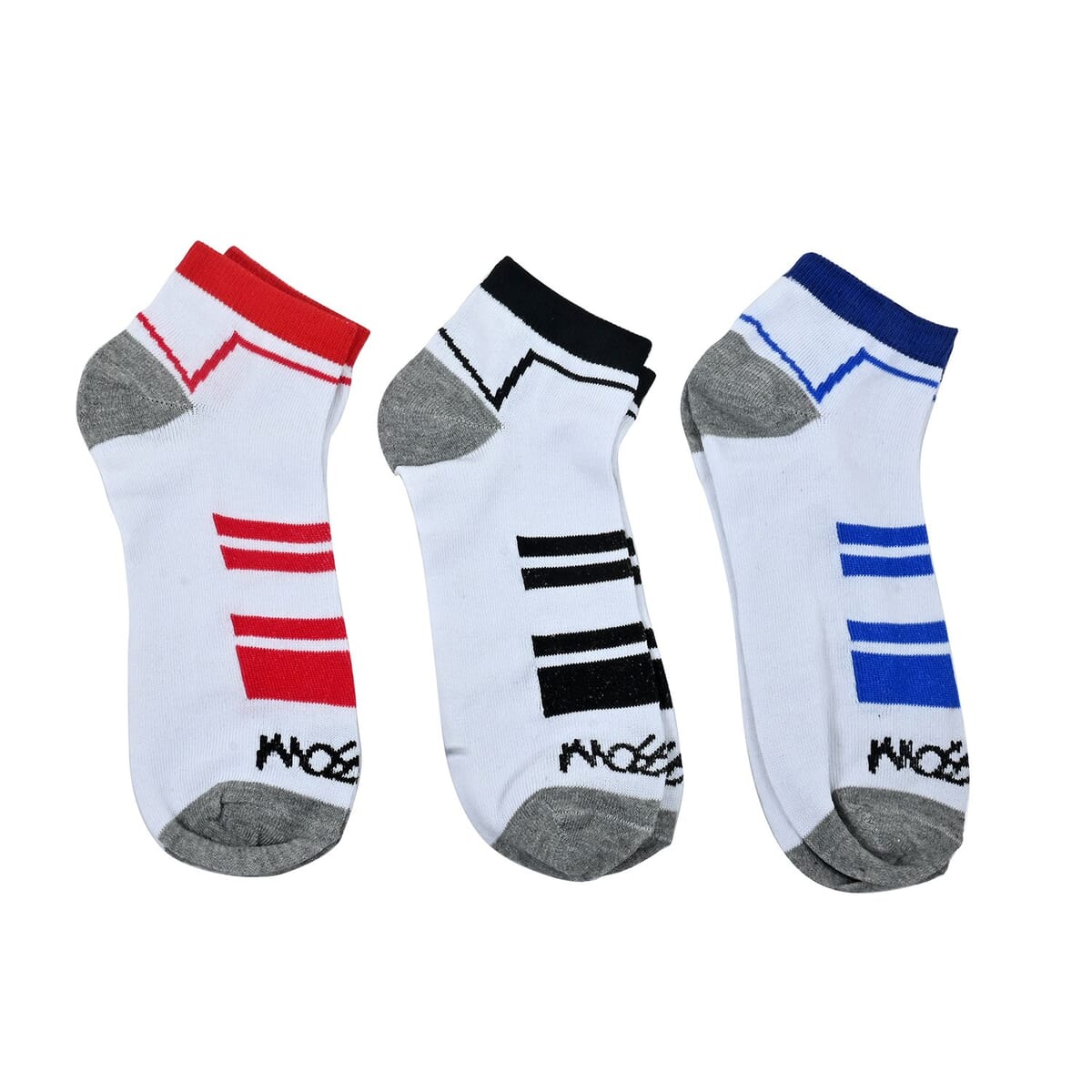 Memorial Day Doorbuster Mossimo 20 Pairs Quarter Length Men's Socks - White/Multi Color (Sizes 10-13) image number 1