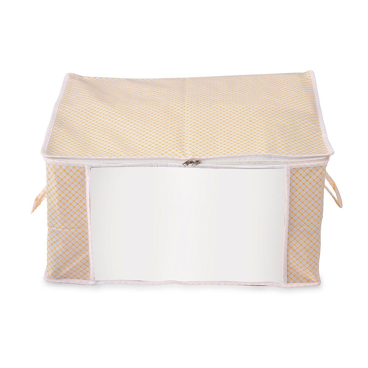 Set of 3 Black Non-Woven Fabric Storage Bag with Clear Window image number 1