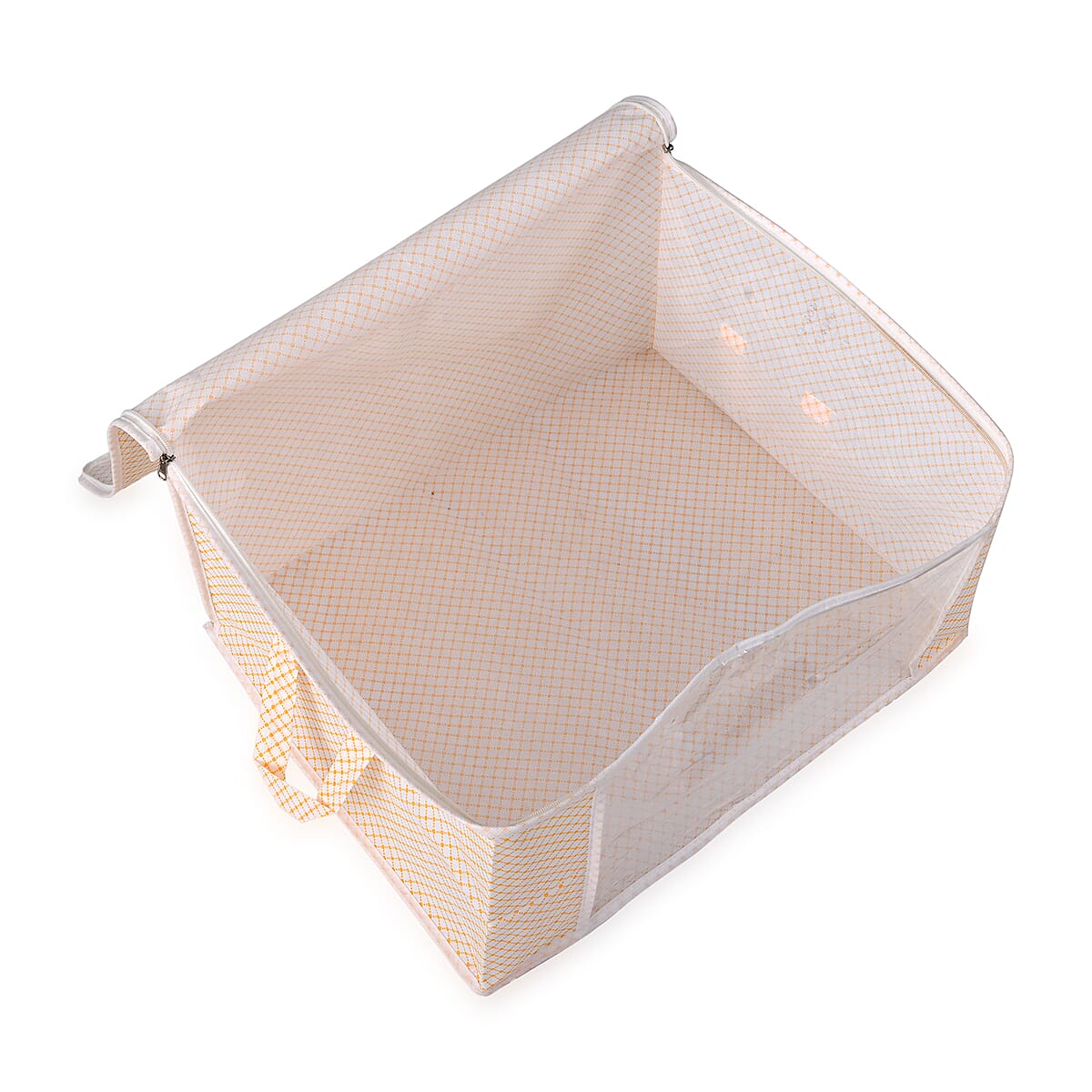 Set of 3 Black Non-Woven Fabric Storage Bag with Clear Window image number 4
