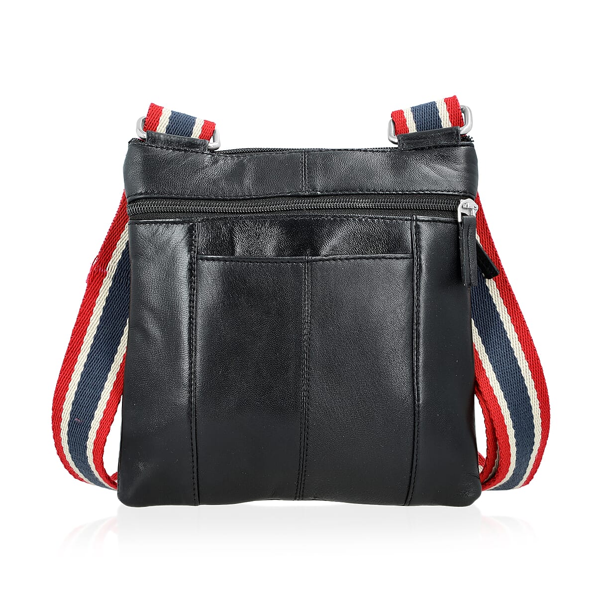 Tamsy Black Genuine Leather Crossbody Bag image number 0