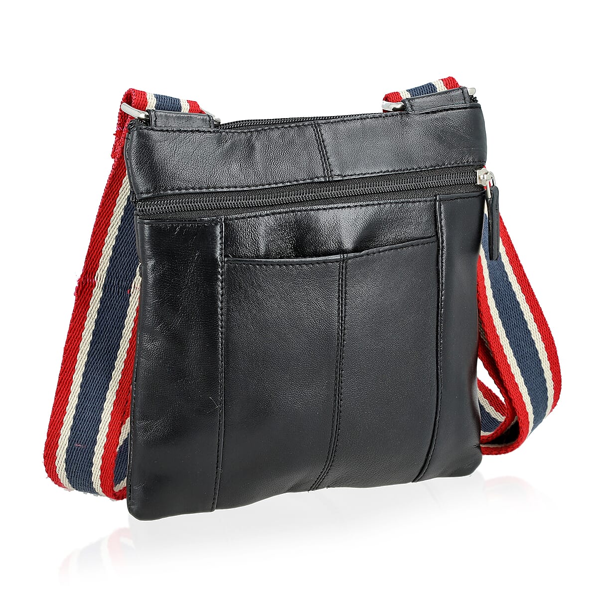 Tamsy Black Genuine Leather Crossbody Bag image number 4