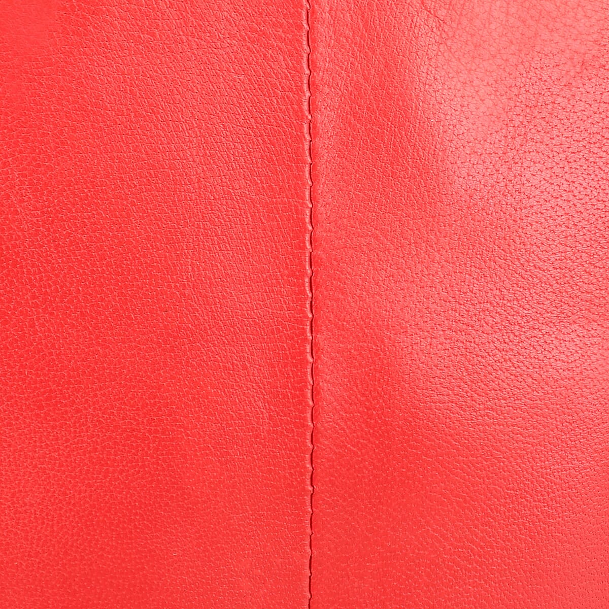 Tamsy Red Genuine Leather Crossbody Bag  with 3 Front Zippers  image number 6