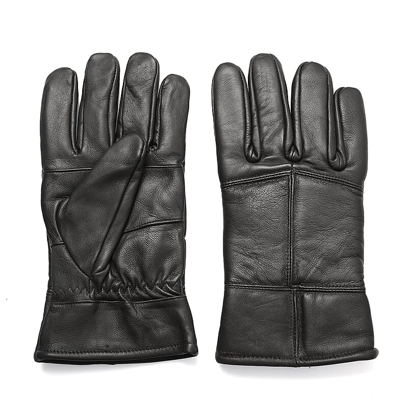 Dark Brown 100% Genuine Leather Gloves