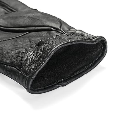 Dark Brown 100% Genuine Leather Gloves