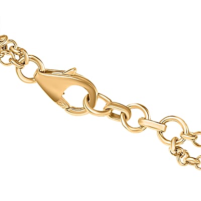 D'Joy Freshwater Pearl Floral Bracelet in 18K Vermeil Yellow Gold Over Sterling Silver (7.25 In)