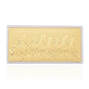 24K Gold Seven Horses Emboss Sheet 155x75mm (100mg)