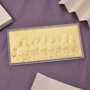 Doorbuster 24K Golden Seven Horses Emboss Sheet 155x75mm (100mg)