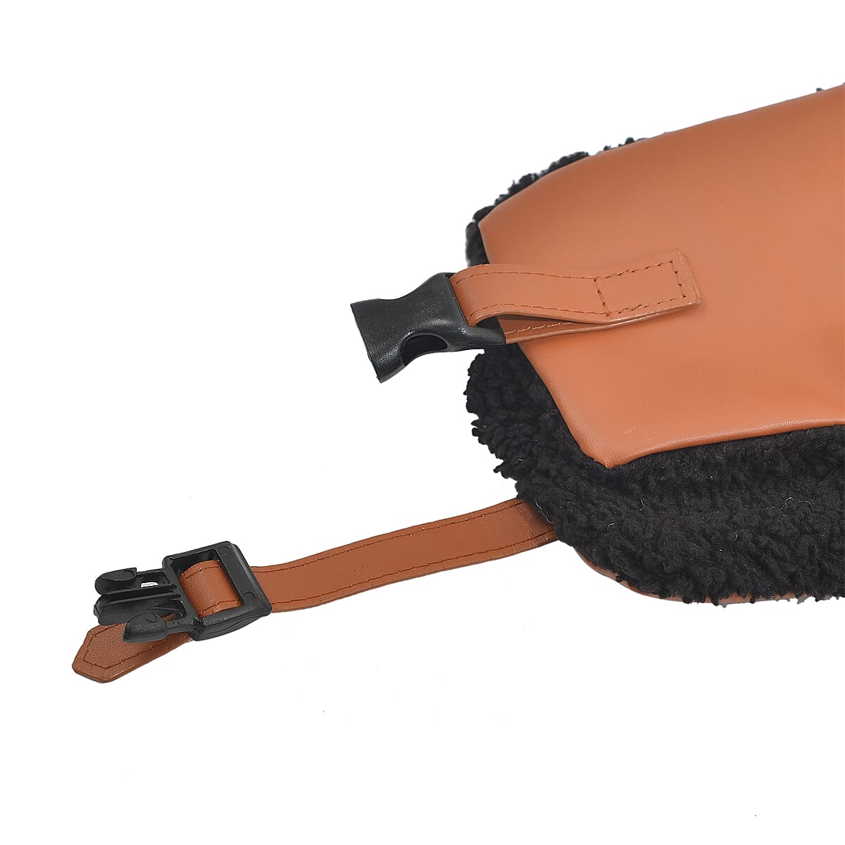 Livmore Tan Faux Leather Trapper Hat image number 6