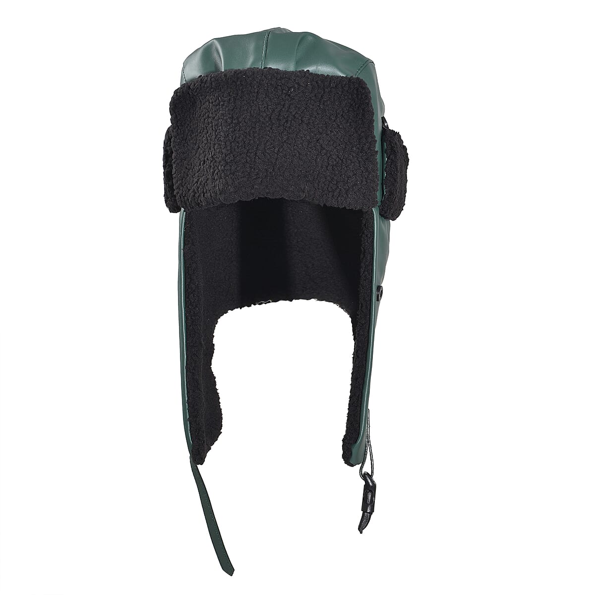Livmore Green Faux Leather Trapper Hat image number 0