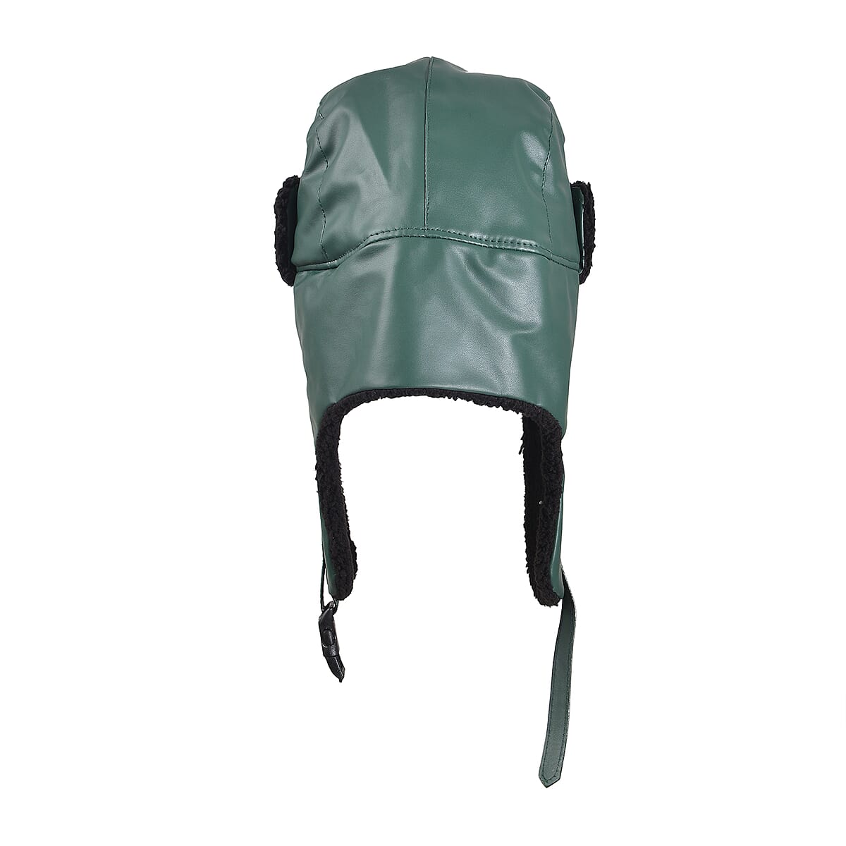 Livmore Green Faux Leather Trapper Hat image number 2