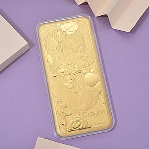 Doorbuster 24K Golden Dragon of Fortune Emboss Sheet (156x76.4mm) 100mg