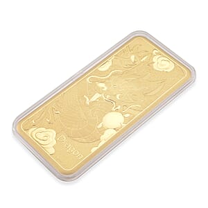 Doorbuster 24K Golden Dragon of Fortune Emboss Sheet (156x76.4mm) 100mg