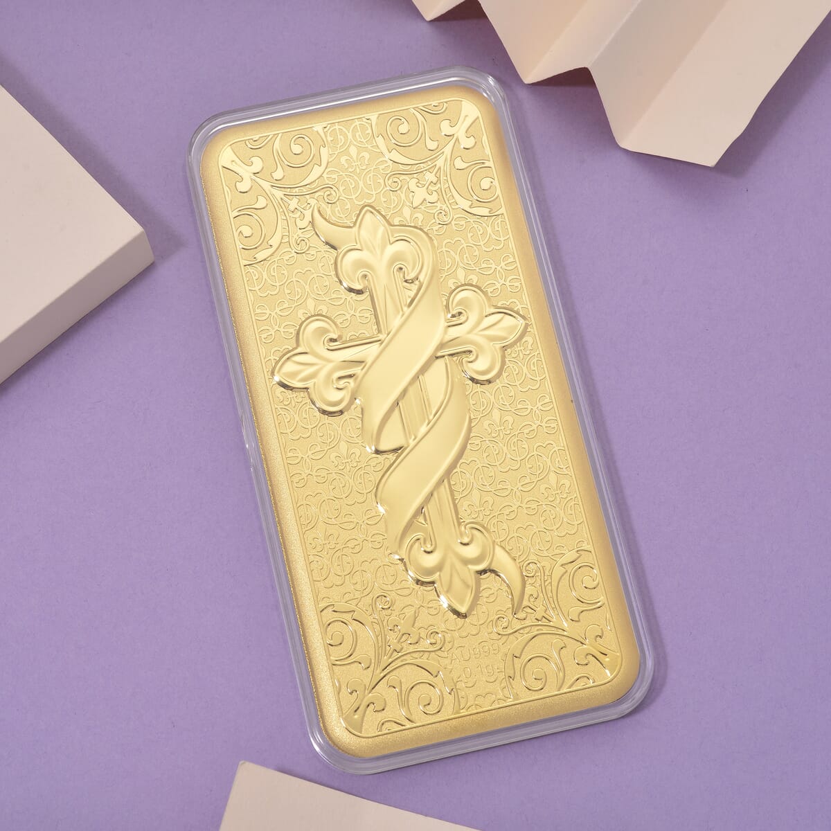 24K Gold Promise of Faith Emboss Sheet (156x76.4mm) 0.10 Grams image number 1