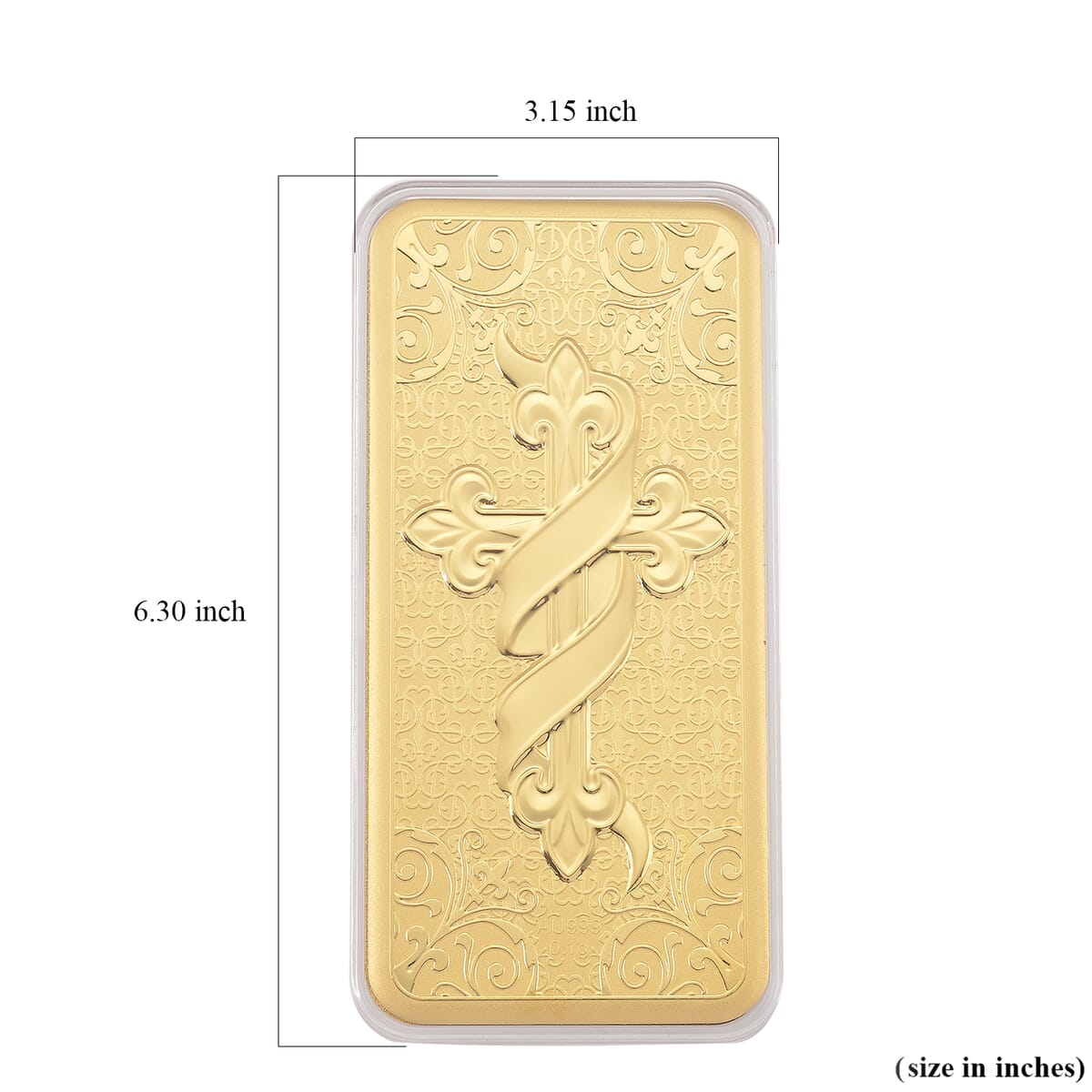 24K Gold Promise of Faith Emboss Sheet (156x76.4mm) 0.10 Grams image number 4