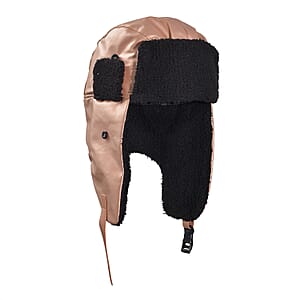 Livmore Pink Faux Leather Trapper Hat