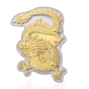 24K Gold Dragon Emboss Sheet 12x8.5mm (20mg)