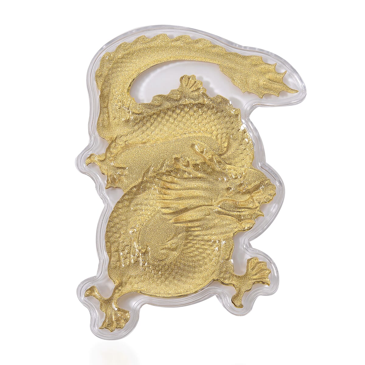 24K Gold Dragon Emboss Sheet 12x8.5mm (20mg) image number 3