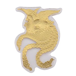 Doorbuster 24K Golden Phoenix Emboss Sheet  with Book Packaging  4.5x2.5 inches (20 mg)