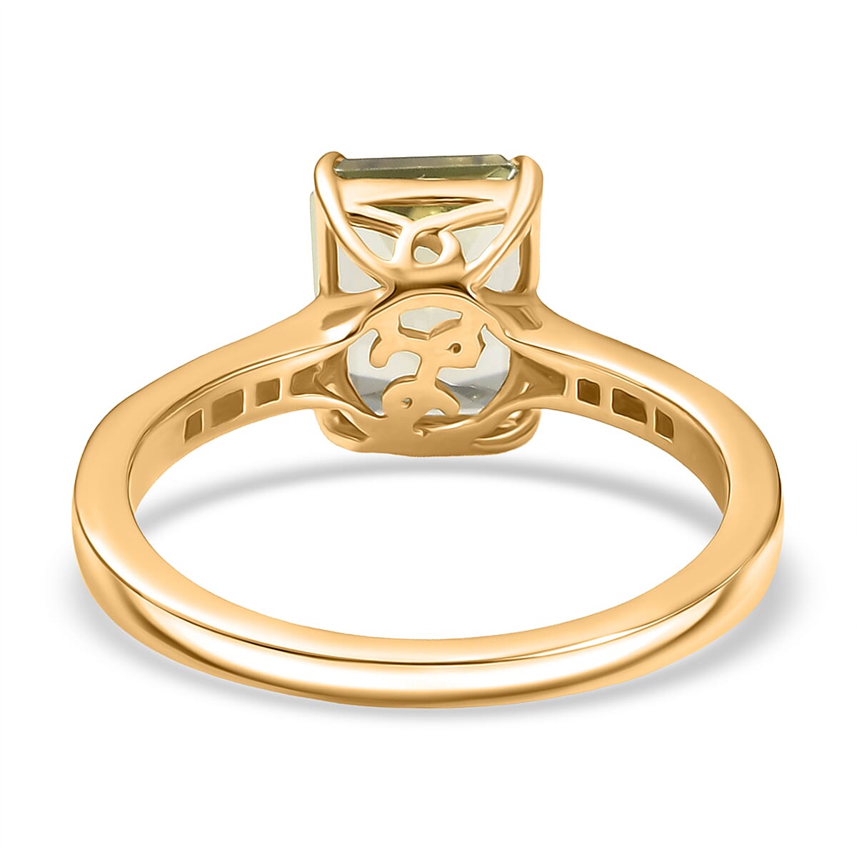 Certified & Appraised Luxoro AAA Turkizite and G-H I2 Diamond 2.86 ctw Ring in 14K Yellow Gold (Size 10.0) image number 4