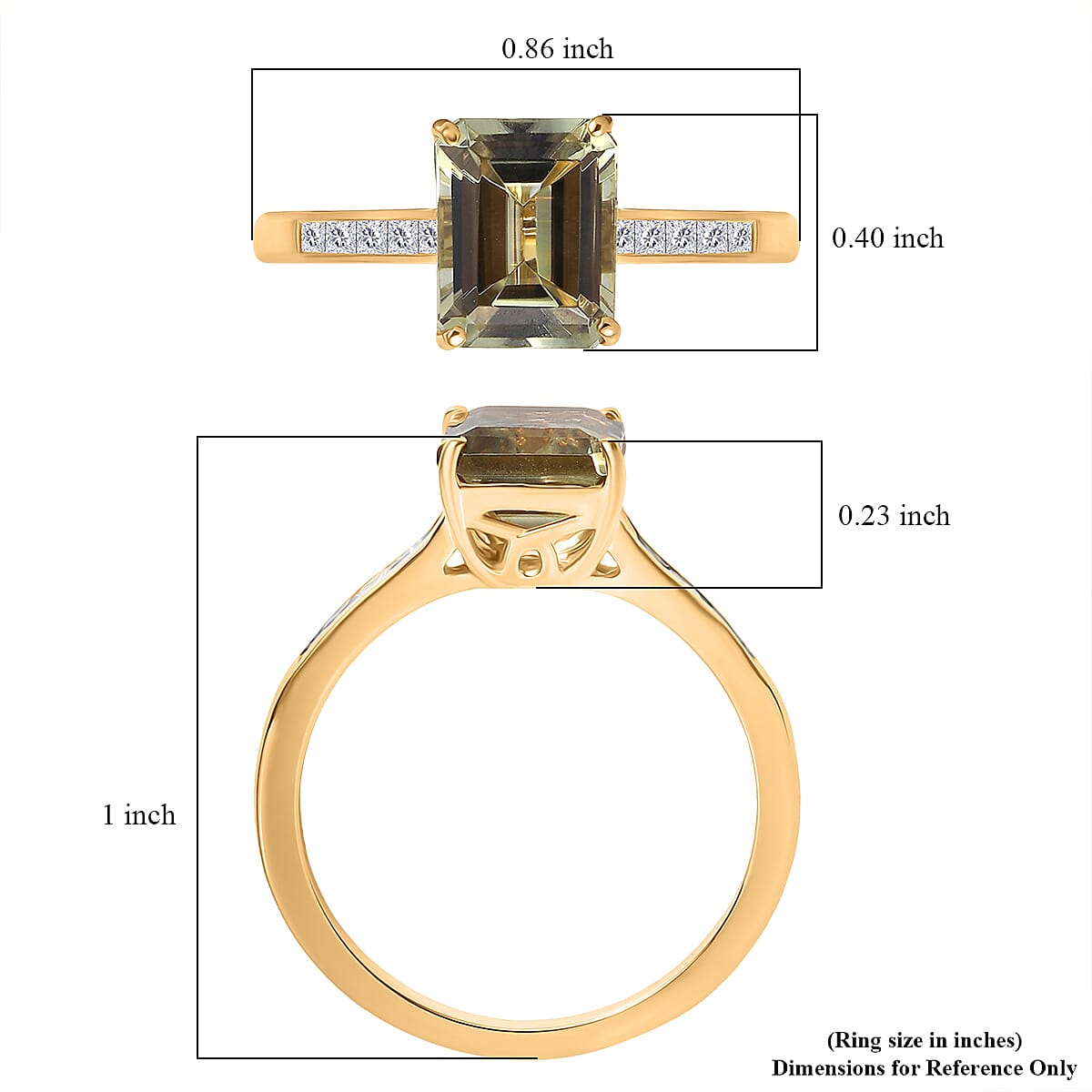 Certified & Appraised Luxoro AAA Turkizite and G-H I2 Diamond 2.86 ctw Ring in 14K Yellow Gold (Size 10.0) image number 5