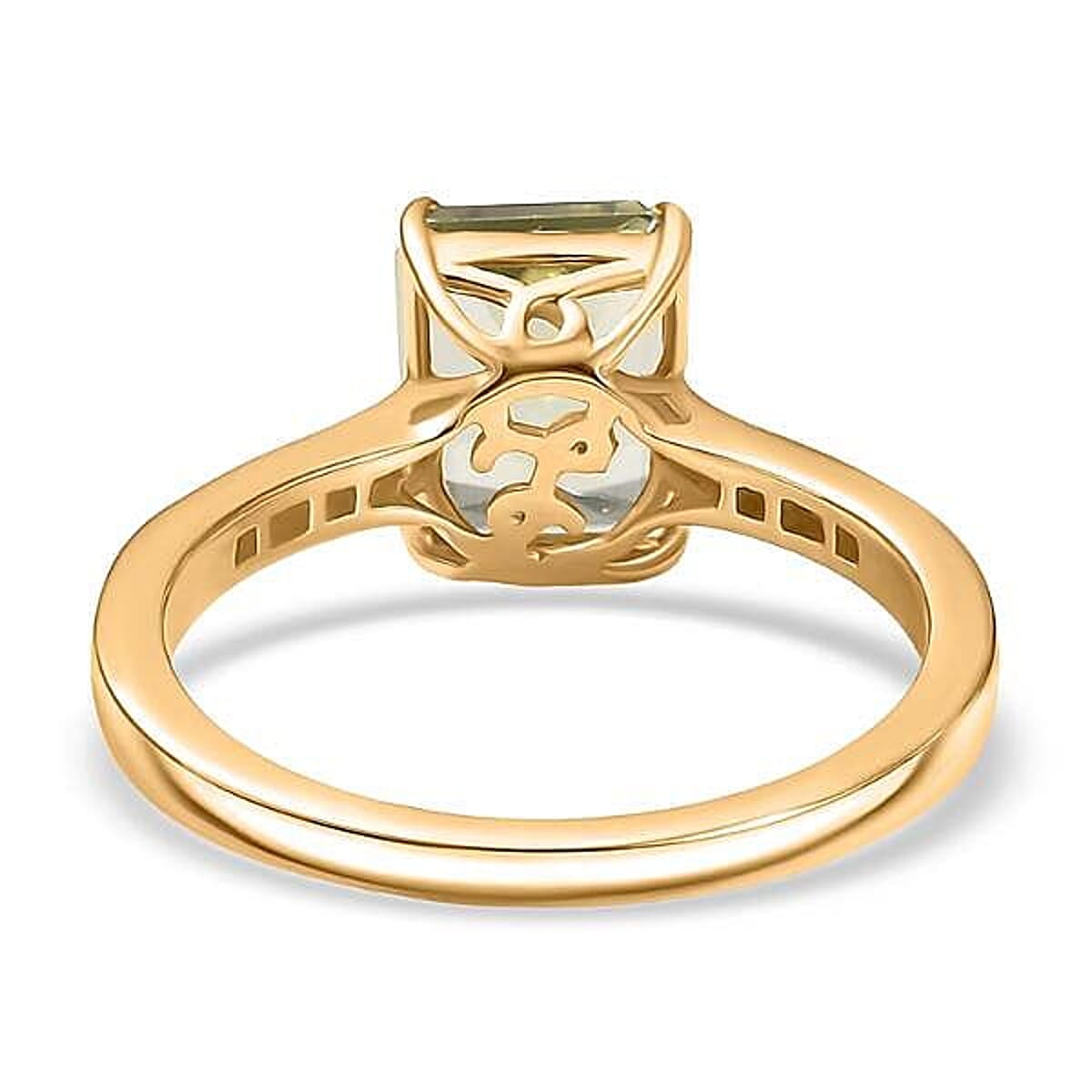 Certified & Appraised Luxoro AAA Turkizite and G-H I2 Diamond 2.86 ctw Ring in 14K Yellow Gold image number 6