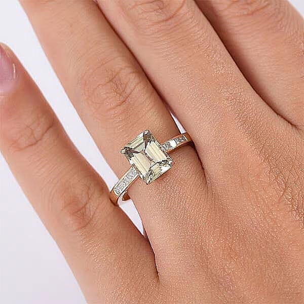 Certified & Appraised Luxoro 14K Yellow Gold AAA Turkizite, Diamond (G-H, I2) Ring (Size 5.0) 2.86 ctw