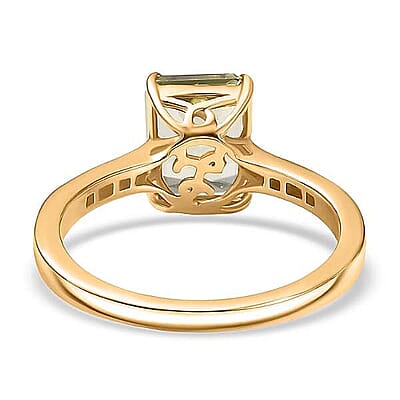 Certified & Appraised Luxoro 14K Yellow Gold AAA Turkizite, Diamond (G-H, I2) Ring (Size 5.0) 2.86 ctw