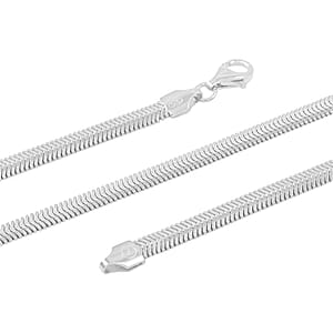 Italian Sterling Silver 2mm Snake Chain Necklace 16 Inches 6.20 Grams