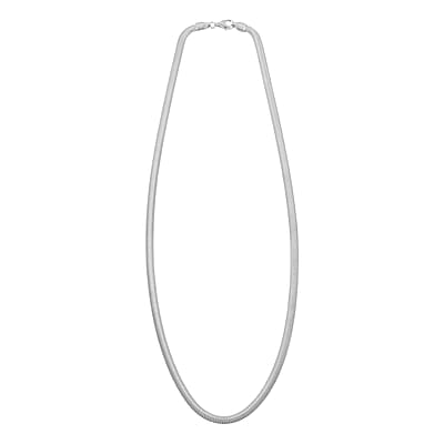 Italian Sterling Silver 2mm Snake Chain Necklace 16 Inches 6.20 Grams