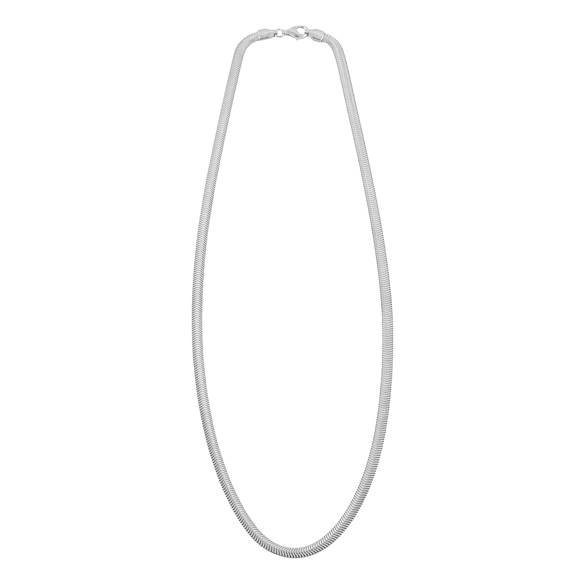 Sterling Silver 2mm Snake Chain Necklace 22 Inches 8.40 Grams image number 4