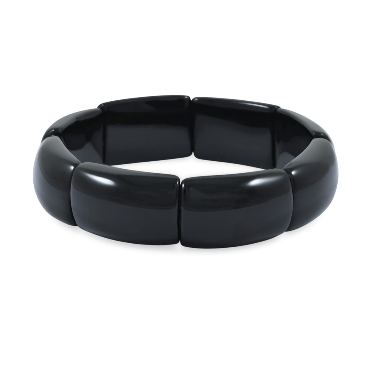 Black Obsidian 238.25 ctw Bridge Stretch Bracelet (6-7In) image number 0